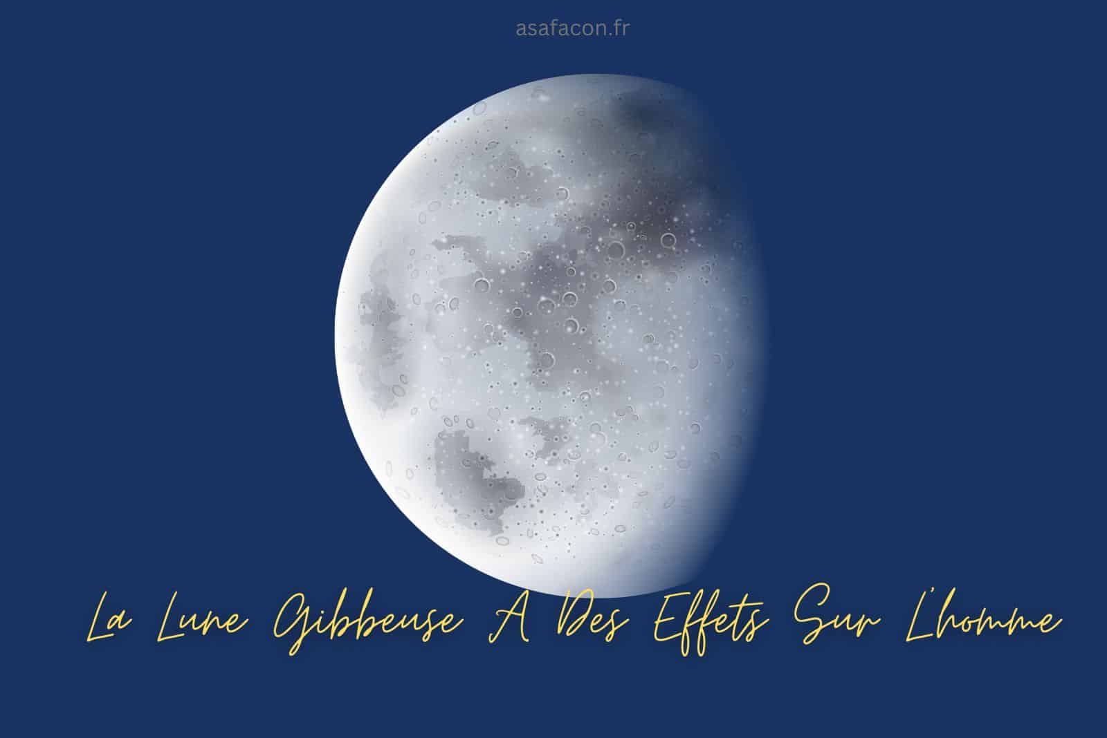 illustration bleue avec la lune